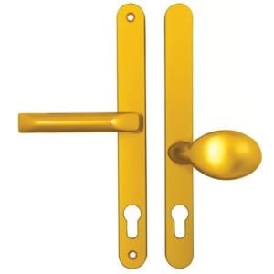 Hoppe London Lever Moveable Pad UPVC Multipoint Door Handles - 92mm/62mm PZ Sprung 240mm Screw Centres - Image 4