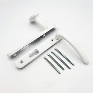 Fab & Fix Windsor Lever Moveable Pad UPVC Multipoint Door Handles - 92mm PZ Sprung 122mm Screw Centres - Image 3