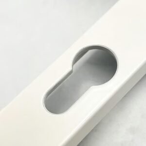 Hoppe Asgard Lever Moveable Pad UPVC Multipoint Door Handles - 92mm/70mm PZ Unsprung 205mm Screw Centres - Image 4