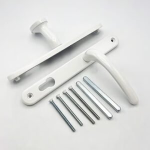Fab & Fix Balmoral Lever Moveable Pad UPVC Multipoint Door Handles - 92mm/62mm PZ Sprung 212mm Screw Centres - Image 3