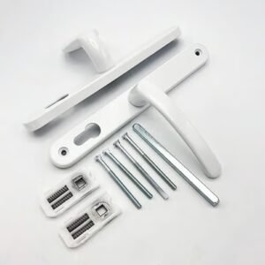 TSS Lever Moveable Pad UPVC Multipoint Door Handles - 68mm PZ Sprung 215mm Screw Centres - Image 3