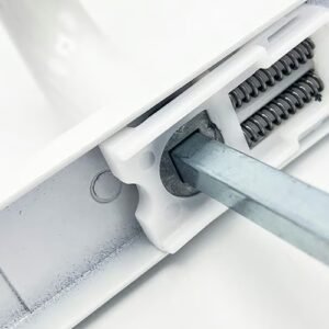 TSS Lever Lever UPVC Multipoint Door Handles - 70mm PZ - Sprung - 240mm Screw Centres - Image 4