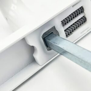 TSS Blank External Lever Lever French Door Multipoint Handles – 92mm PZ Sprung 215mm Screw Centres - Image 4