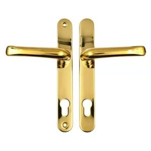 TSS Grade 304 Stainless Steel Lever Lever UPVC Multipoint Door Handles - 92mm PZ Sprung 210mm Screw Centres - Image 4