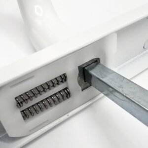 TSS Universal Lever Moveable Pad Offset UPVC Multipoint Door Handles - 92/62mm PZ - Sprung - 264mm Screw Centres - Image 4