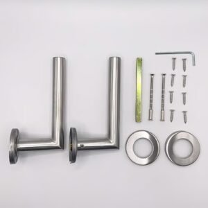 TSS Fire Rated Stainless Steel (SSS) 19mm Mitred Lever On Rose Furniture - Image 3