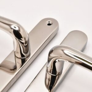 TSS Grade 304 Stainless Steel Lever Lever UPVC Multipoint Door Handles - 92mm PZ Sprung 210mm Screw Centres - Image 3