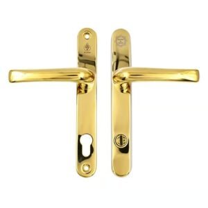 TSS TS007 2 Star Grade 304 Stainless Steel Lever Lever UPVC Multipoint Door Handles - 92mm PZ Sprung 210mm Screw Centres - Image 3
