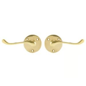 TSS Scroll Round Rose Lever Latch Furniture - Image 3