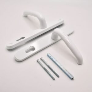 TSS DDA/EA Compliant Lever Lever UPVC Multipoint Door Handles - 92mm PZ Sprung 210mm Screw Centres - Image 4