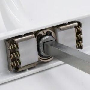 Fab & Fix Universal Lever Lever UPVC Multipoint Door Handles - 92mm PZ Sprung 265mm Screw Centres - Image 4