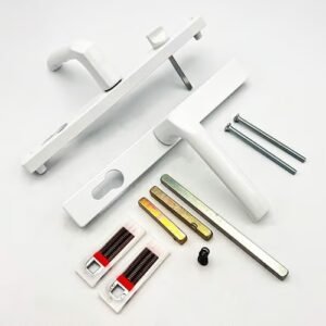 Hoppe Fullex Lever Lever UPVC Multipoint Door Handles - With Snib 68mm PZ Sprung 215mm Screw Centres - Image 3